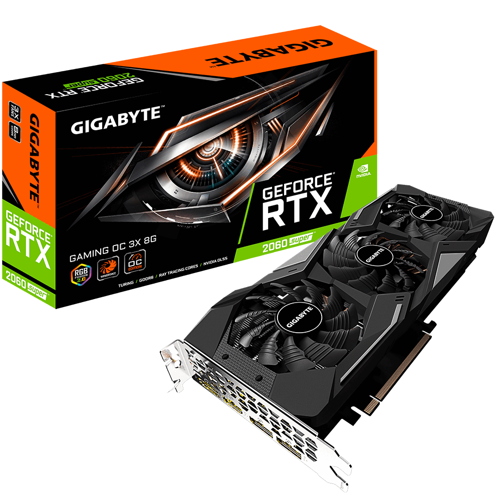 Продать Видеокарта Gigabyte GeForce RTX 2060 SUPER Gaming OC 3X 8192MB  (GV-N206SGAMING OC-8GD) по Trade-In интернет-магазине Телемарт - Киев,  Днепр, Украина