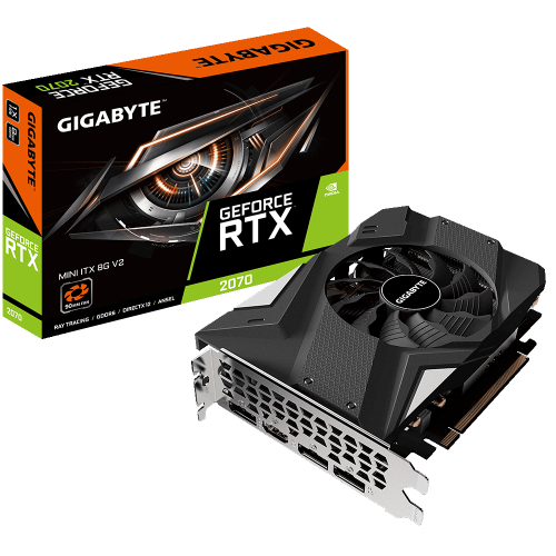 Продать Видеокарта Gigabyte GeForce RTX 2070 Mini ITX V2 8192MB (GV-N2070IX-8GD) по Trade-In интернет-магазине Телемарт - Киев, Днепр, Украина фото