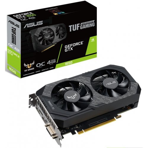 Фото Відеокарта Asus TUF GeForce GTX 1650 Gaming OC 4096MB (TUF-GTX1650-O4G-GAMING)