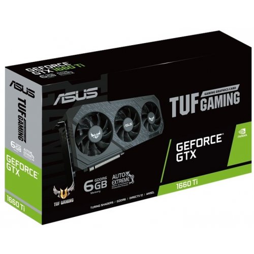 Продать Видеокарта Asus TUF GeForce GTX 1660 Ti Gaming X3 6144MB (TUF3-GTX1660TI-6G-GAMING) по Trade-In интернет-магазине Телемарт - Киев, Днепр, Украина фото