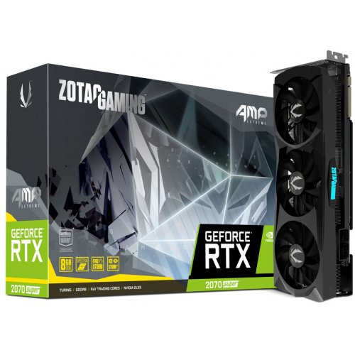 Продати Відеокарта Zotac GeForce RTX 2070 SUPER AMP Extreme 8192MB (ZT-T20710B-10P) за Trade-In у інтернет-магазині Телемарт - Київ, Дніпро, Україна фото