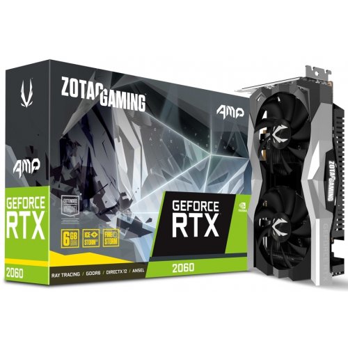 Продати Відеокарта Zotac GeForce RTX 2060 AMP 6144MB (ZT-T20600D-10M) за Trade-In у інтернет-магазині Телемарт - Київ, Дніпро, Україна фото