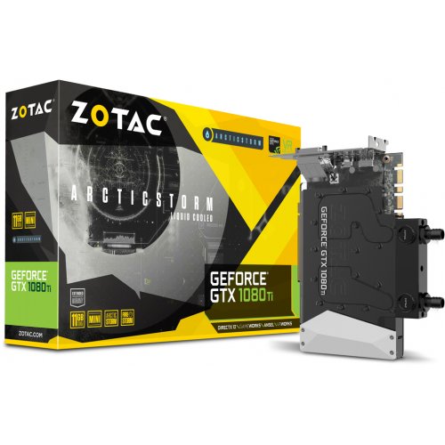 Продати Відеокарта Zotac GeForce GTX 1080 Ti ArcticStorm Mini 11264MB (ZT-P10810H-30P) за Trade-In у інтернет-магазині Телемарт - Київ, Дніпро, Україна фото