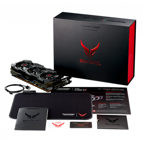 Продать Видеокарта PowerColor Radeon RX 5700 XT Red Devil OC Limited Edition 8192MB (AXRX 5700 XT 8GBD6-3DHEP/OC) по Trade-In интернет-магазине Телемарт - Киев, Днепр, Украина фото