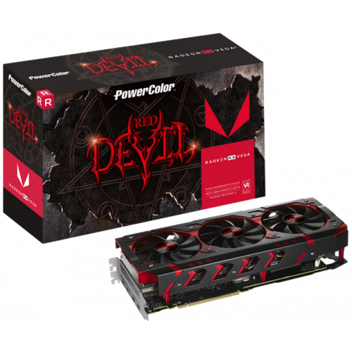 Продать Видеокарта PowerColor Radeon RX VEGA 64 Red Devil OC 8192MB (AXRX VEGA 64 8GBHBM2-2D2H/OC) по Trade-In интернет-магазине Телемарт - Киев, Днепр, Украина фото