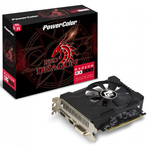 Фото Видеокарта PowerColor Radeon RX 550 Red Dragon OC V3 2048MB (AXRX 550 2GBD5-DHA/OC)