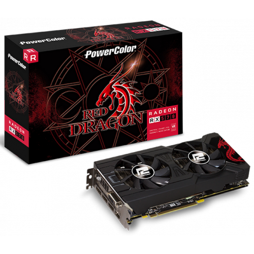 Продать Видеокарта PowerColor Radeon RX 570 Red Dragon OC 4096MB (AXRX 570 4GBD5-3DHDV2/OC) по Trade-In интернет-магазине Телемарт - Киев, Днепр, Украина фото