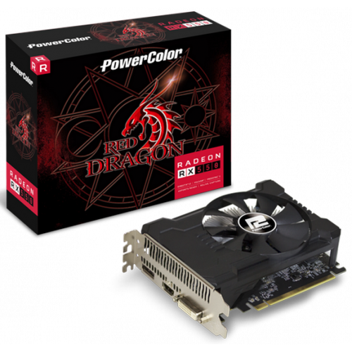 Фото Відеокарта PowerColor Radeon RX 550 Red Dragon OC V3 4096MB (AXRX 550 4GBD5-DHA/OC)