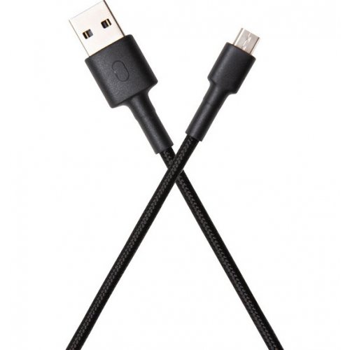 Купить Кабель Xiaomi Mi Braided USB to microUSB 1m Black - цена в Харькове, Киеве, Днепре, Одессе
в интернет-магазине Telemart фото