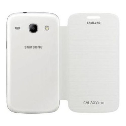 Чехол Чехол Samsung Flip Cover для Galaxy Core I8262 (EF-FI826BWEGWW) White купить в Украине: Киев, Днепр, Харьков, Одесса  | Низкая цена, отзывы, характеристики от TELEMART фото