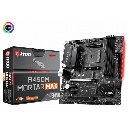 Photo Motherboard MSI B450M MORTAR MAX (sAM4, AMD B450)