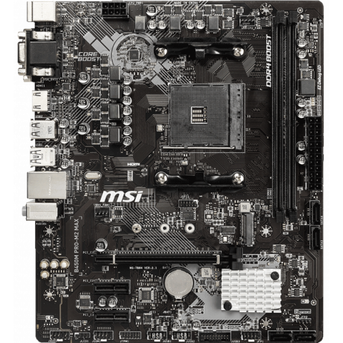 Photo Motherboard MSI B450M PRO-M2 MAX (sAM4, AMD B450)