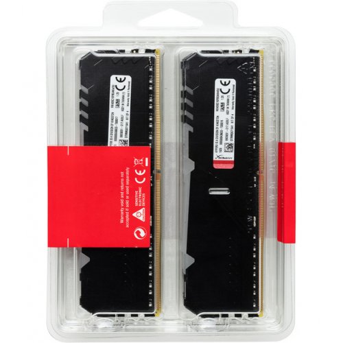 Фото ОЗУ Kingston DDR4 64GB (4x16GB) 2400Mhz HyperX Fury RGB (HX424C15FB3AK4/64)