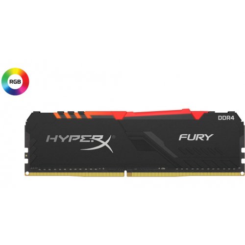 Фото ОЗП HyperX DDR4 16GB 3200Mhz Fury RGB (HX432C16FB3A/16)