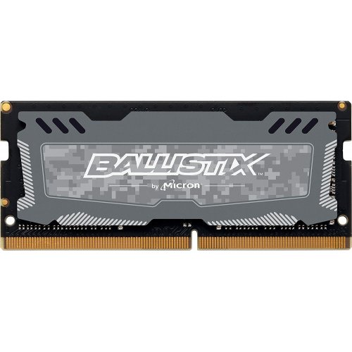 

Crucial SODIMM DDR4 16GB 2666Mhz Ballistix Sport LT Gray (BLS16G4S26BFSD)