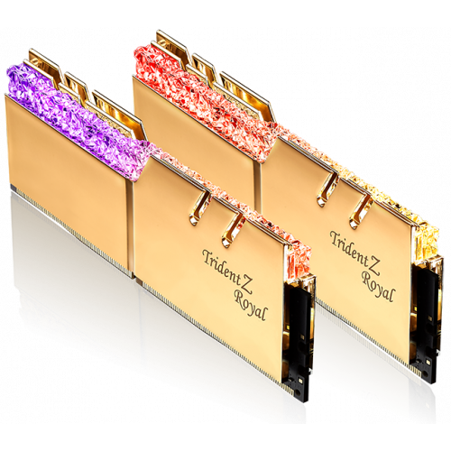 Продати ОЗП G.Skill DDR4 16GB (2x8GB) 3200Mhz Trident Z Royal Gold (F4-3200C16D-16GTRG) за Trade-In у інтернет-магазині Телемарт - Київ, Дніпро, Україна фото