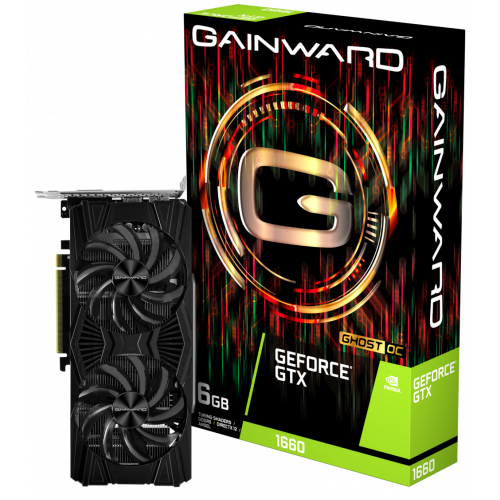 Photo Video Graphic Card Gainward GeForce GTX 1660 Ghost OC 6144MB (426018336-4474)