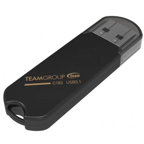 Купить Накопитель Team C183 128GB USB 3.1 (TC1833128GB01) Black - цена в Харькове, Киеве, Днепре, Одессе
в интернет-магазине Telemart фото
