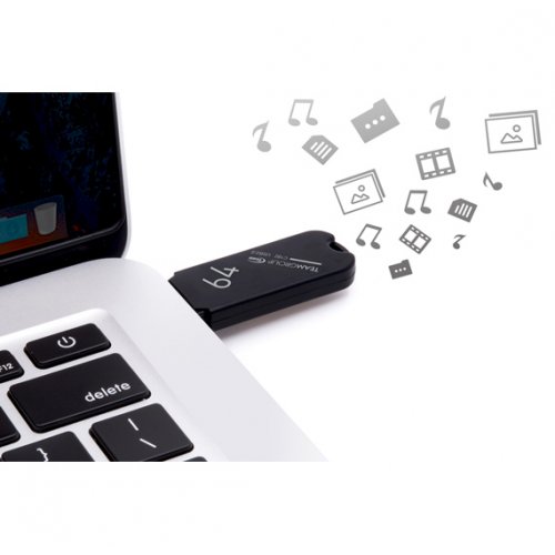 Купити Накопичувач Team C182 64GB USB 2.0 (TC18264GB01) Black - ціна в Києві, Львові, Вінниці, Хмельницькому, Франківську, Україні | інтернет-магазин TELEMART.UA фото