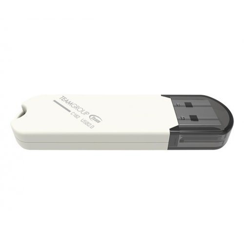 Купити Накопичувач Team C182 64GB USB 2.0 (TC18264GW01) White - ціна в Києві, Львові, Вінниці, Хмельницькому, Франківську, Україні | інтернет-магазин TELEMART.UA фото