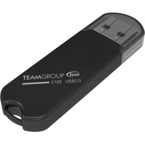 Купити Накопичувач Team C182 8GB USB 2.0 (TC1828GB01) Black - ціна в Києві, Львові, Вінниці, Хмельницькому, Франківську, Україні | інтернет-магазин TELEMART.UA фото