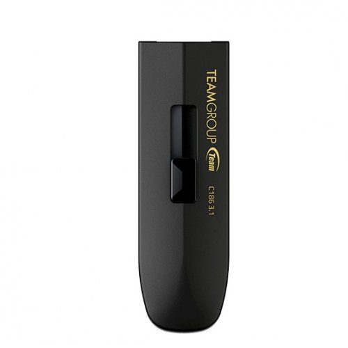 Купити Накопичувач Team C186 128GB USB 3.1 (TC1863128GB01) Black - ціна в Києві, Львові, Вінниці, Хмельницькому, Франківську, Україні | інтернет-магазин TELEMART.UA фото