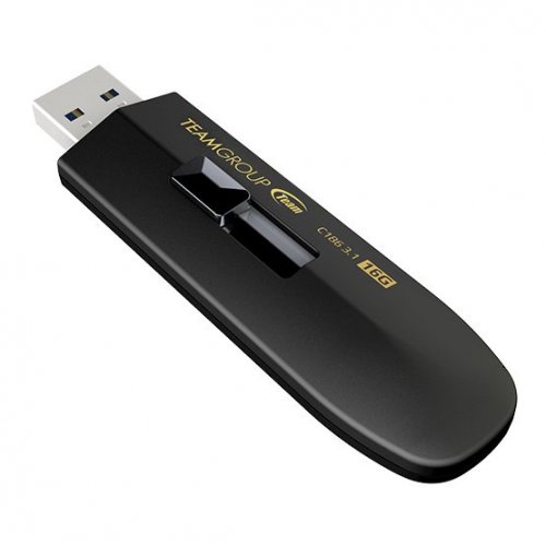 Купить Накопитель Team C186 16GB USB 3.1 (TC186316GB01) Black - цена в Харькове, Киеве, Днепре, Одессе
в интернет-магазине Telemart фото
