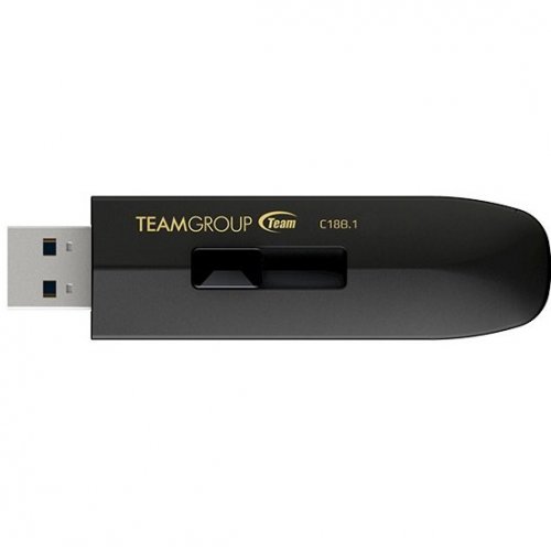 Купить Накопитель Team C186 32GB USB 3.1 (TC186332GB01) Black - цена в Харькове, Киеве, Днепре, Одессе
в интернет-магазине Telemart фото