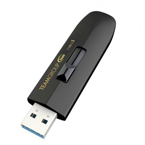 Купить Накопитель Team C186 32GB USB 3.1 (TC186332GB01) Black - цена в Харькове, Киеве, Днепре, Одессе
в интернет-магазине Telemart фото
