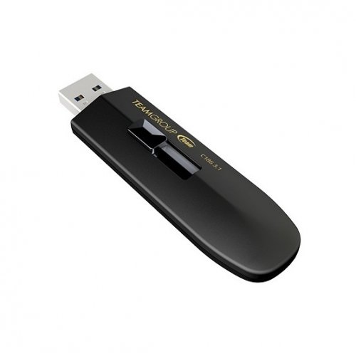 Купить Накопитель Team C186 64GB USB 3.1 (TC186364GB01) Black - цена в Харькове, Киеве, Днепре, Одессе
в интернет-магазине Telemart фото