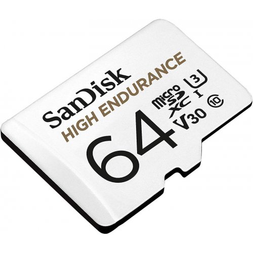 Купить Карта памяти SanDisk microSDXC High Endurance 64GB Class 10 UHS-I U3 V30 (с адаптером) (SDSQQNR-064G-GN6IA) - цена в Харькове, Киеве, Днепре, Одессе
в интернет-магазине Telemart фото
