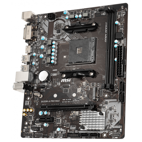 Продати Материнська плата MSI B450M-A PRO MAX (sAM4, AMD B450) за Trade-In у інтернет-магазині Телемарт - Київ, Дніпро, Україна фото