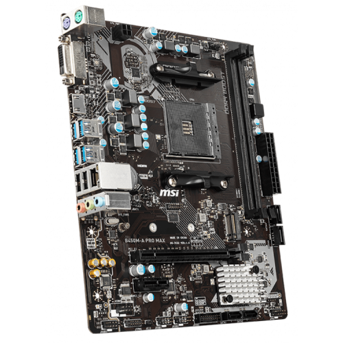 Продати Материнська плата MSI B450M-A PRO MAX (sAM4, AMD B450) за Trade-In у інтернет-магазині Телемарт - Київ, Дніпро, Україна фото