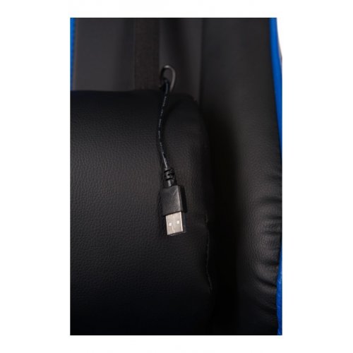 Купить Игровое кресло GT Racer X-2504-M Black/Blue - цена в Харькове, Киеве, Днепре, Одессе
в интернет-магазине Telemart фото