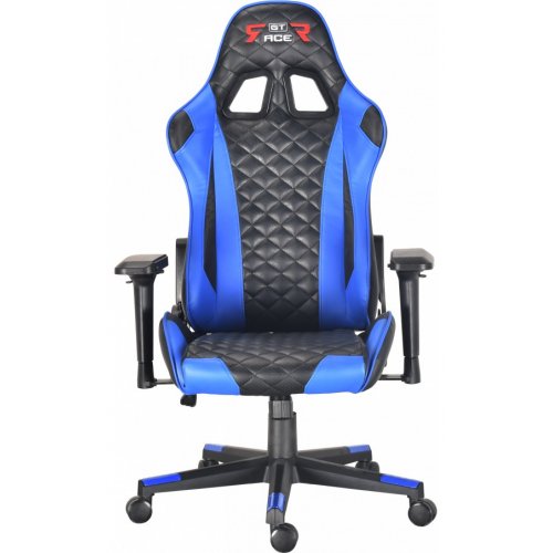 Ігрове крісло GT Racer X-2563-1LP Black/Blue купити в Україні | Telemart фото