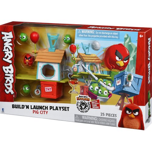 Купить Набор Jazwares Angry Birds Medium Playset Pig City Build 'n Launch Playset (ANB0015) - цена в Харькове, Киеве, Днепре, Одессе
в интернет-магазине Telemart фото