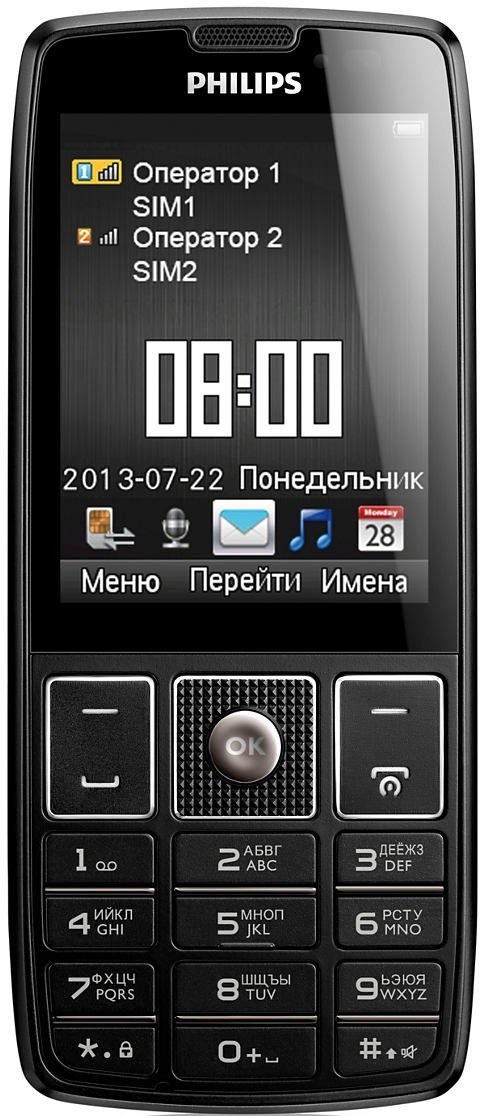 Купити Мобільний телефон Philips Xenium X5500 Black - ціна в Києві ...