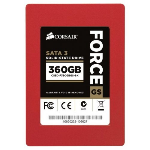 Продати SSD-диск Corsair Force Series GS 360GB 2.5" (CSSD-F360GBGS-BK) за Trade-In у інтернет-магазині Телемарт - Київ, Дніпро, Україна фото
