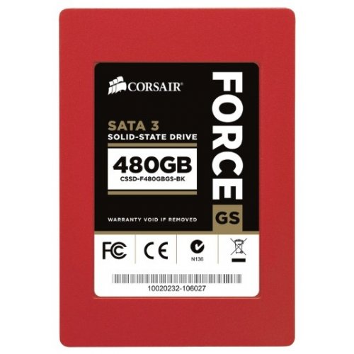 Продати SSD-диск Corsair Force Series GS 480GB 2.5" (CSSD-F480GBGS-BK) за Trade-In у інтернет-магазині Телемарт - Київ, Дніпро, Україна фото
