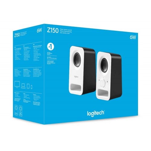 Купити Акустична система Logitech Z150 White - ціна в Києві, Львові, Вінниці, Хмельницькому, Франківську, Україні | інтернет-магазин TELEMART.UA фото