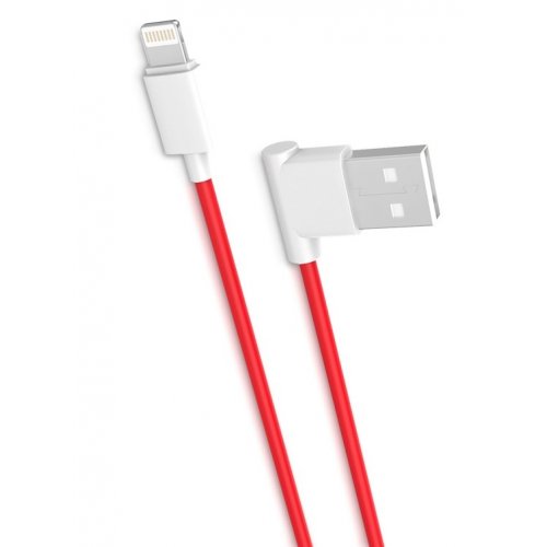 Купить USB Кабель Hoco UPL11 L-Shape USB to Lightning 2.1A 1.2m Data/Charge Red/White - цена в Харькове, Киеве, Днепре, Одессе
в интернет-магазине Telemart фото