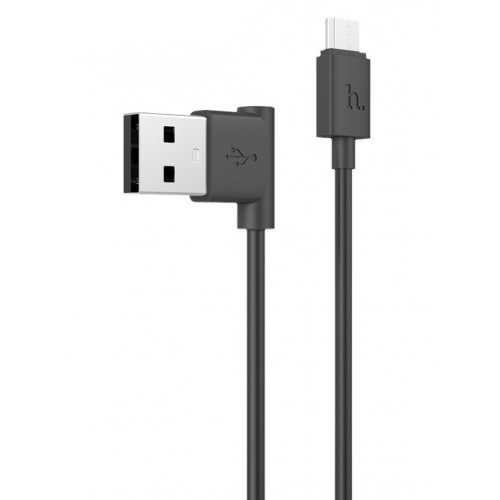 Купить USB Кабель Hoco UPM10 L-Shape USB to micro USB 2.1A 1.2m Data/Charge Black - цена в Харькове, Киеве, Днепре, Одессе
в интернет-магазине Telemart фото