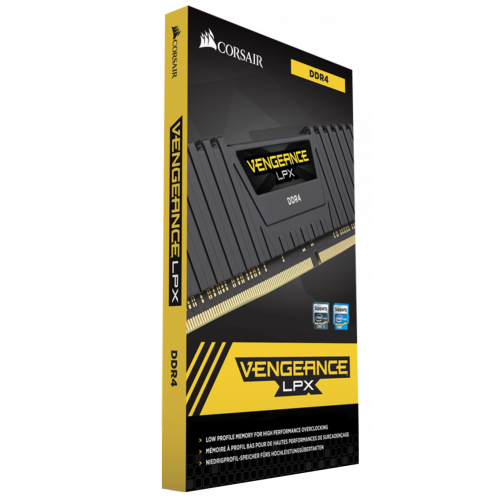 Фото ОЗУ Corsair DDR4 16GB (2x8GB) 2400Mhz Vengeance LPX Black (CMK16GX4M2Z2400C16)