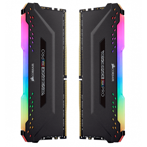 Фото ОЗП Corsair DDR4 16GB (2x8GB) 3600Mhz Vengeance RGB Pro Black (CMW16GX4M2C3600C18)