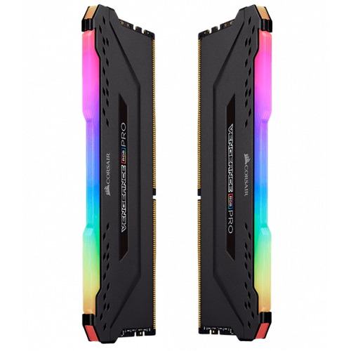 Фото ОЗУ Corsair DDR4 16GB (2x8GB) 3600Mhz Vengeance RGB Pro Black (CMW16GX4M2C3600C18)