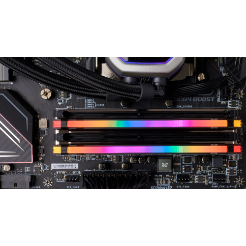 Photo RAM Corsair DDR4 16GB (2x8GB) 3600Mhz Vengeance RGB Pro Black (CMW16GX4M2C3600C18)
