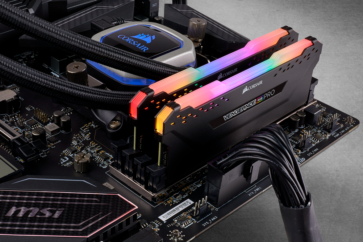 ОЗП Corsair DDR4 32GB (2x16GB) 3200Mhz Vengeance RGB Pro Black