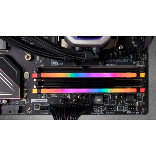 Photo RAM Corsair DDR4 32GB (2x16GB) 3200Mhz Vengeance RGB Pro Black (CMW32GX4M2C3200C16)