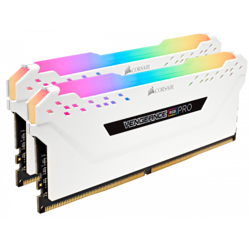 Photo RAM Corsair DDR4 32GB (2x16GB) 3200Mhz Vengeance RGB Pro White (CMW32GX4M2C3200C16W)