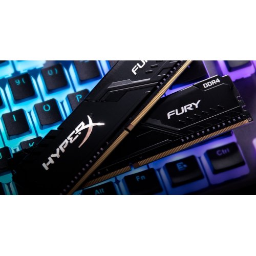 Photo RAM HyperX DDR4 16GB 2400Mhz Fury Black (HX424C15FB3/16)